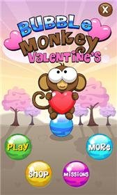 game pic for Bubble Monkey Valentines Day